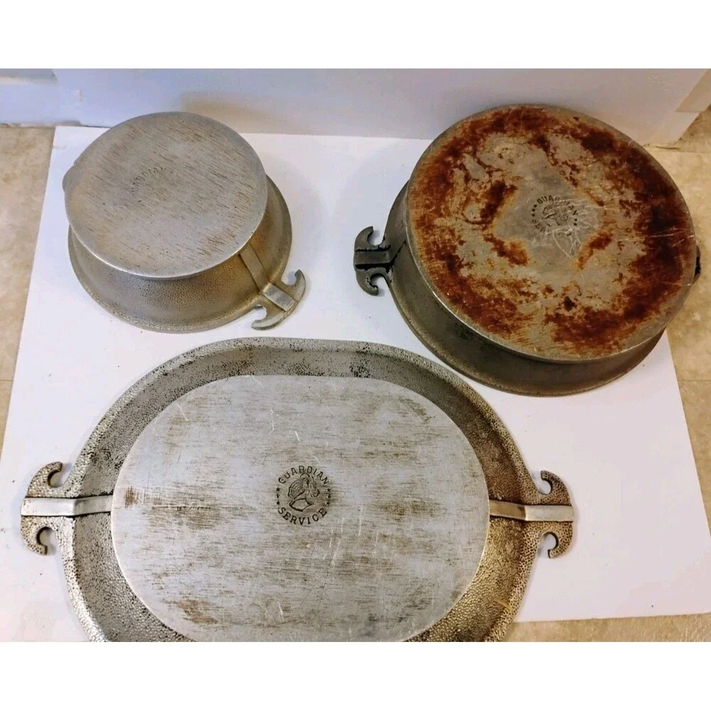 Lot of 3 Vintage Guardian Service Cookware 15